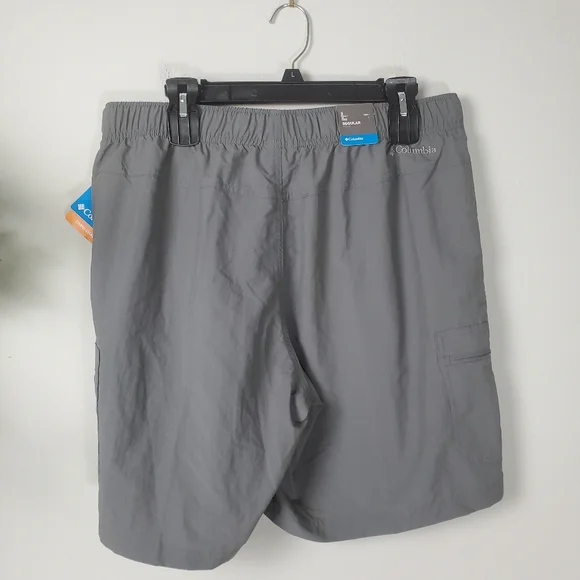 NEW Columbia Men's Mountaindale Belted Shorts Cargo Omni-Shade Gray Size Large - Picture 5 of 9